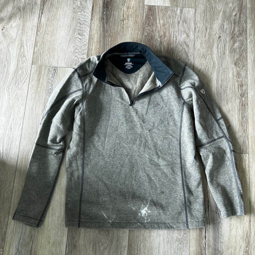 KUHL Men's Revel 1/4 Zip Fleece Sweater Size L